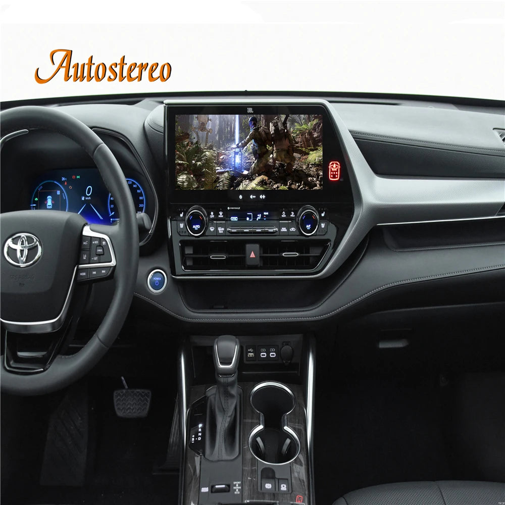 Auto Stereo Android Carplay 12.3 Autoradio For Toyota Highlander 2021 2022 2023 Car GPS Na