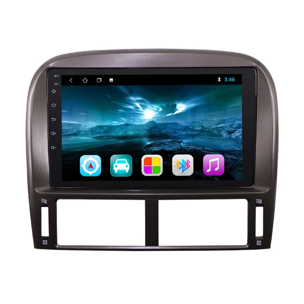 9" Android 10 Car Multimedia Player For Lexus LS430 1999-2006 GPS Navigation Bluetooth Tou