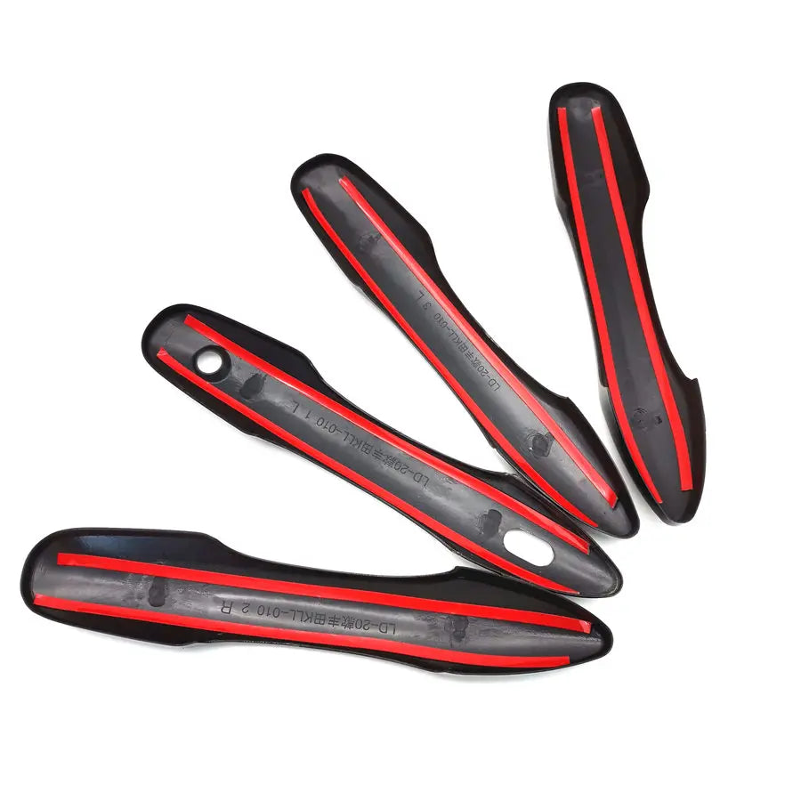 Side Door Handle Cover Trim ABS Gloss Black For 2018-2019 Toyota Camry XV70