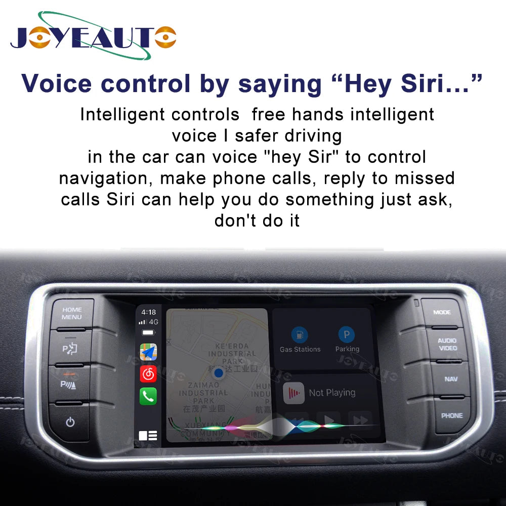 Wireless Apple CarPlay Android Auto for Land Rover Range Rover Evoque 2012-2018 - USB Flash Player Mirror Link