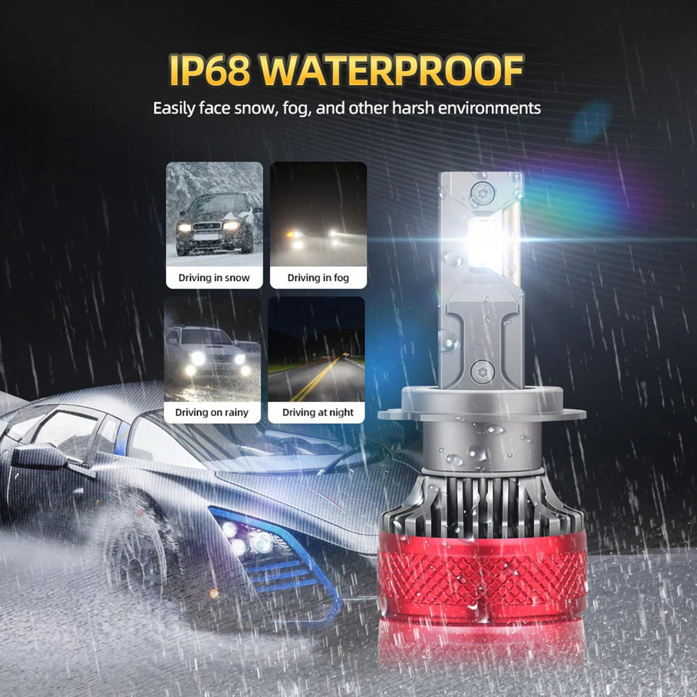 roadsun Car Products H7 LED Canbus Light 30000LM Bulbs Lamp Headlight Led H4 H11 H1 HB3 HB