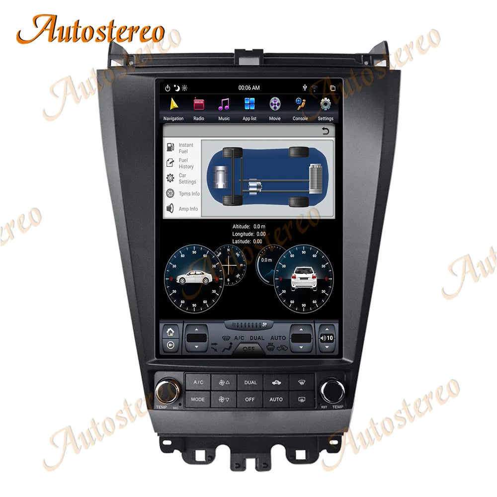 Android 11 8+256GB Car Audio GPS Navigation For Honda Accord 7 2003-2007 Tesla Style Car H