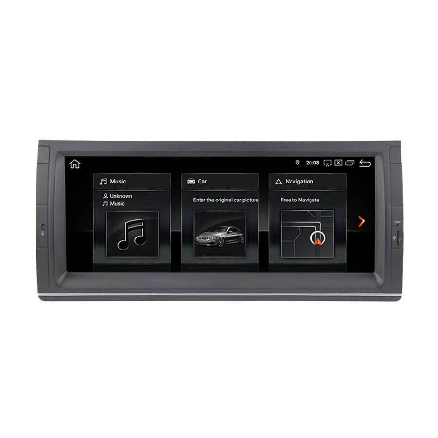 10.25" Car Radio 4+64G Wifi for BMW E39 E53 X5 M5 E38 GPS Navigation build in carplay Andr