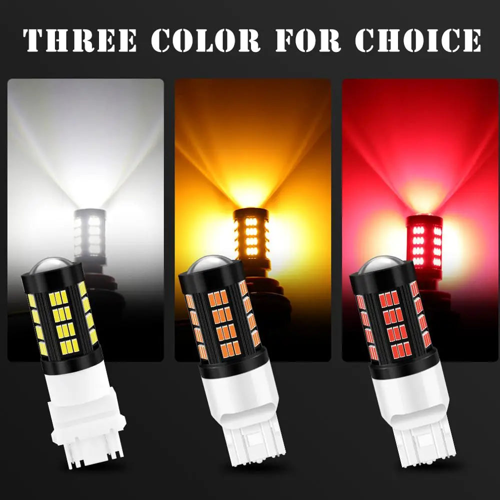 T20 7443 Led Bulb 66SMD 4014 Chips T25 3157 Led Reverse Light Led Lamps for Cars 1000LM Su