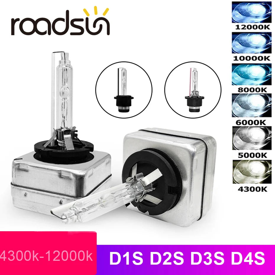 roadsun 12V 35W D1S D2S D3S D4S HID Xenon headlight bulb D1R D2R D3R D4R CBI HID Xenon lam