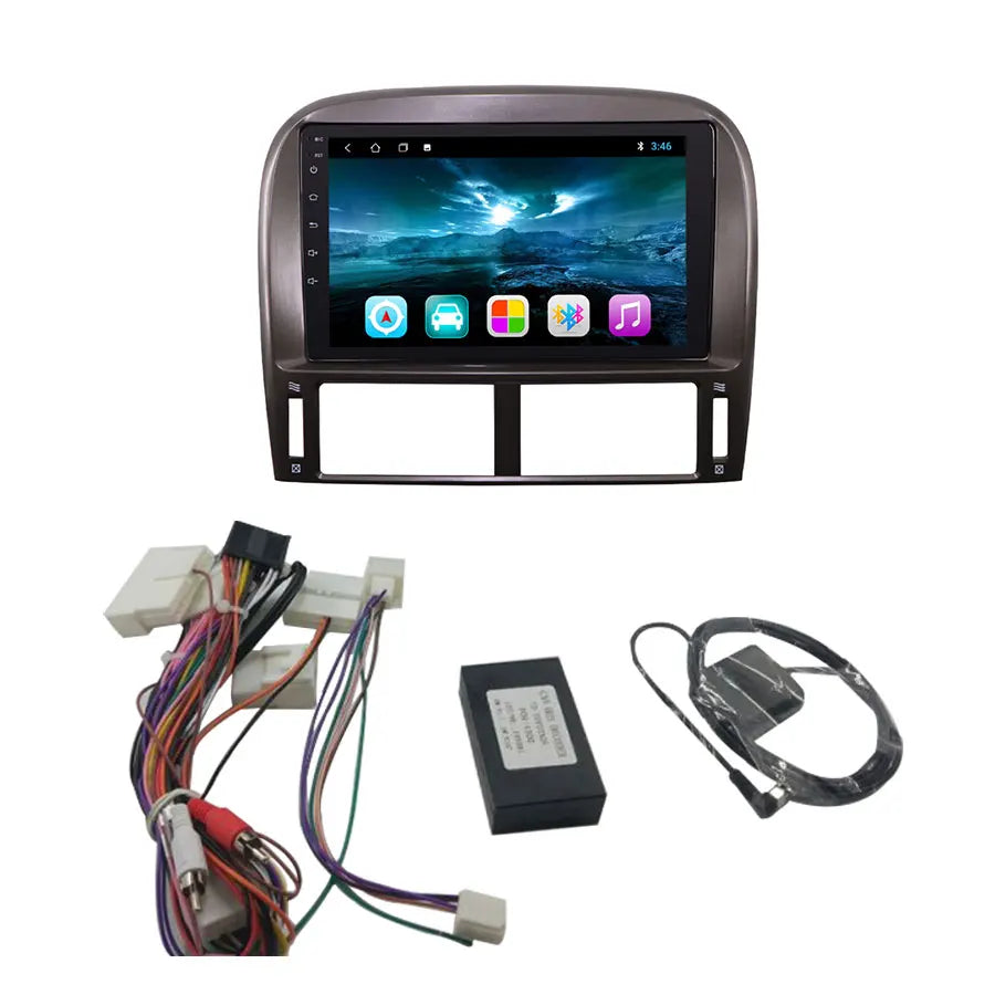 9" Android 10 Car Multimedia Player For Lexus LS430 1999-2006 GPS Navigation Bluetooth Tou