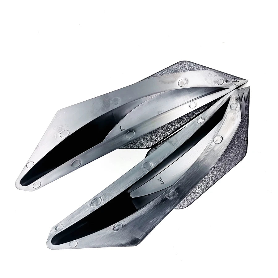 2x Universal Black Winglet Aerodynamic Wing Spoiler Kit For Kawaski Yamaha Ninja