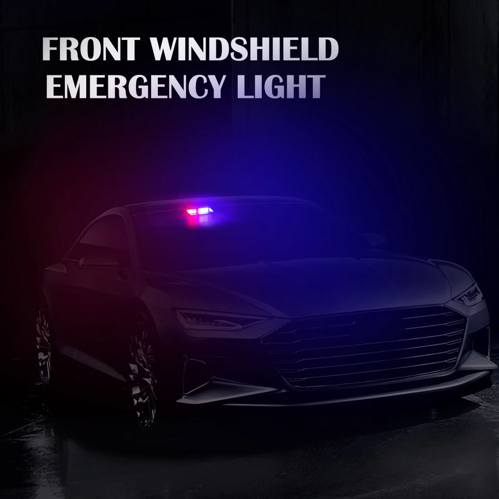 16 LED Strobe Signal Emergency Windshield Warning Beacon Lights Red Blue Yellow Amber Whit | AUTOKITSHOP