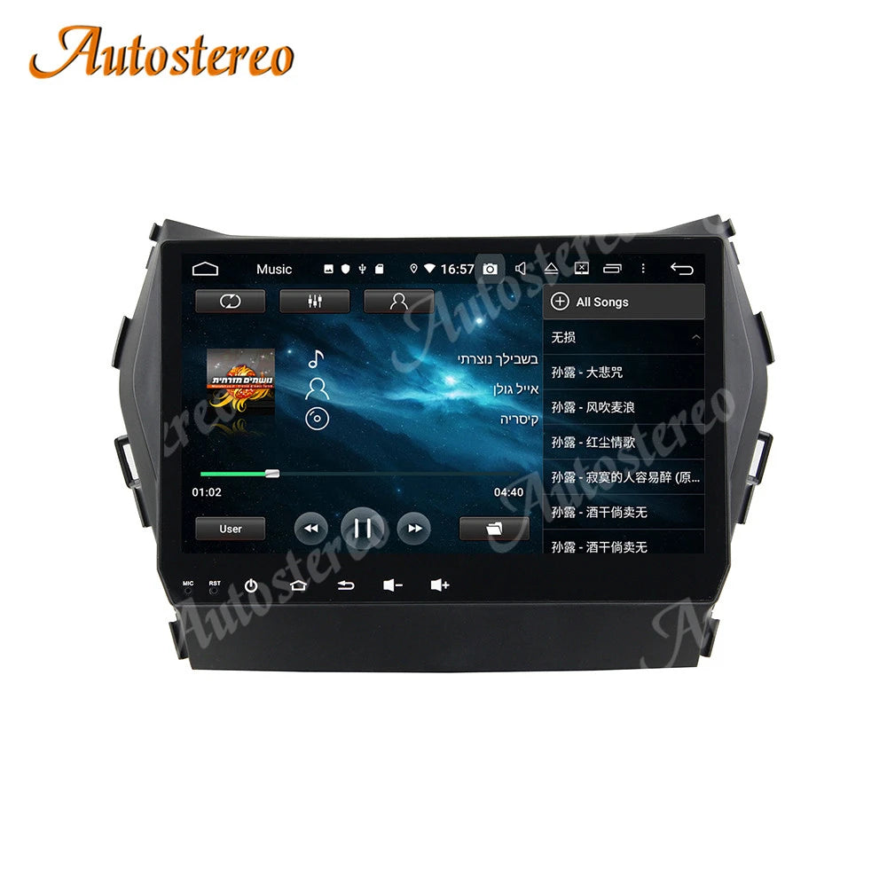 Carplay Android 14 Car Multimedia Player GPS Navigation For Hyundai IX45/Sante Fe 2014-201