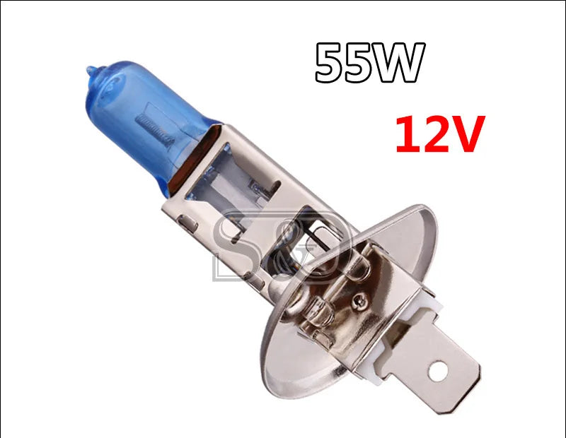 55W 12V H1 White Halogen Led Bulb High Beam Headlight Bulb Fog Lights Super Bright White H