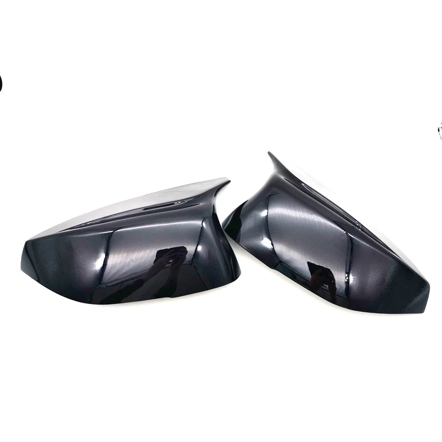 Pair Black Car Side Mirror Cover Replacement for Infiniti Q50 Q60 QX30 Q70 2014+