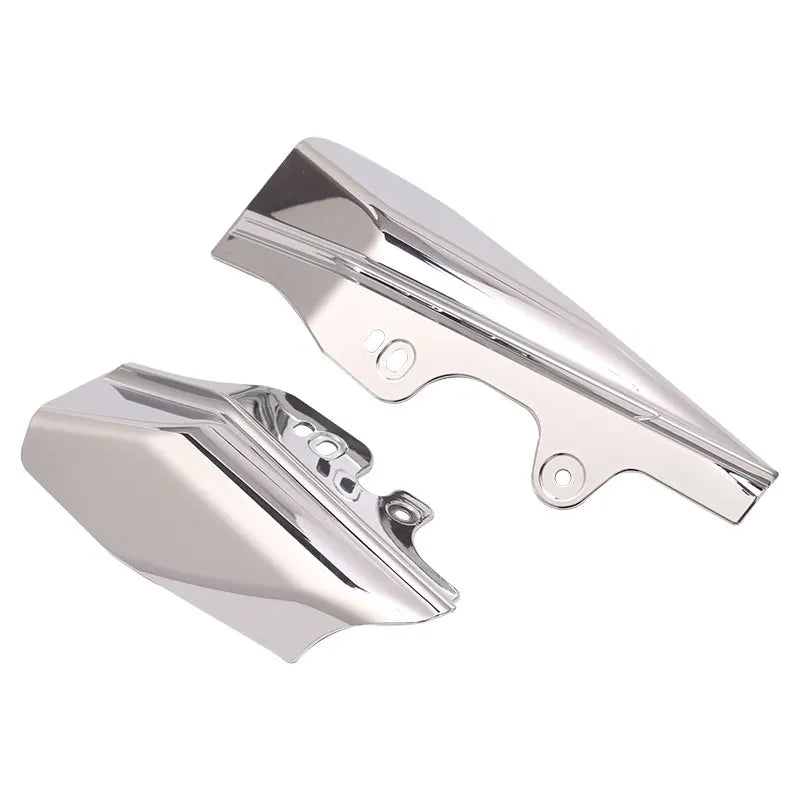 Motorcycle Chrome Mid-Frame Air Deflector For Harley Touring Street Electra Glide Road King FLHR - Automotive LED Light