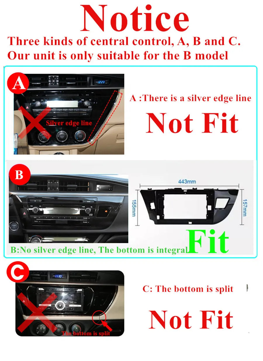 LED Interior Light Kit for Toyota Corolla 2014-2016 - Canbus Error-Free Interior Bulbs