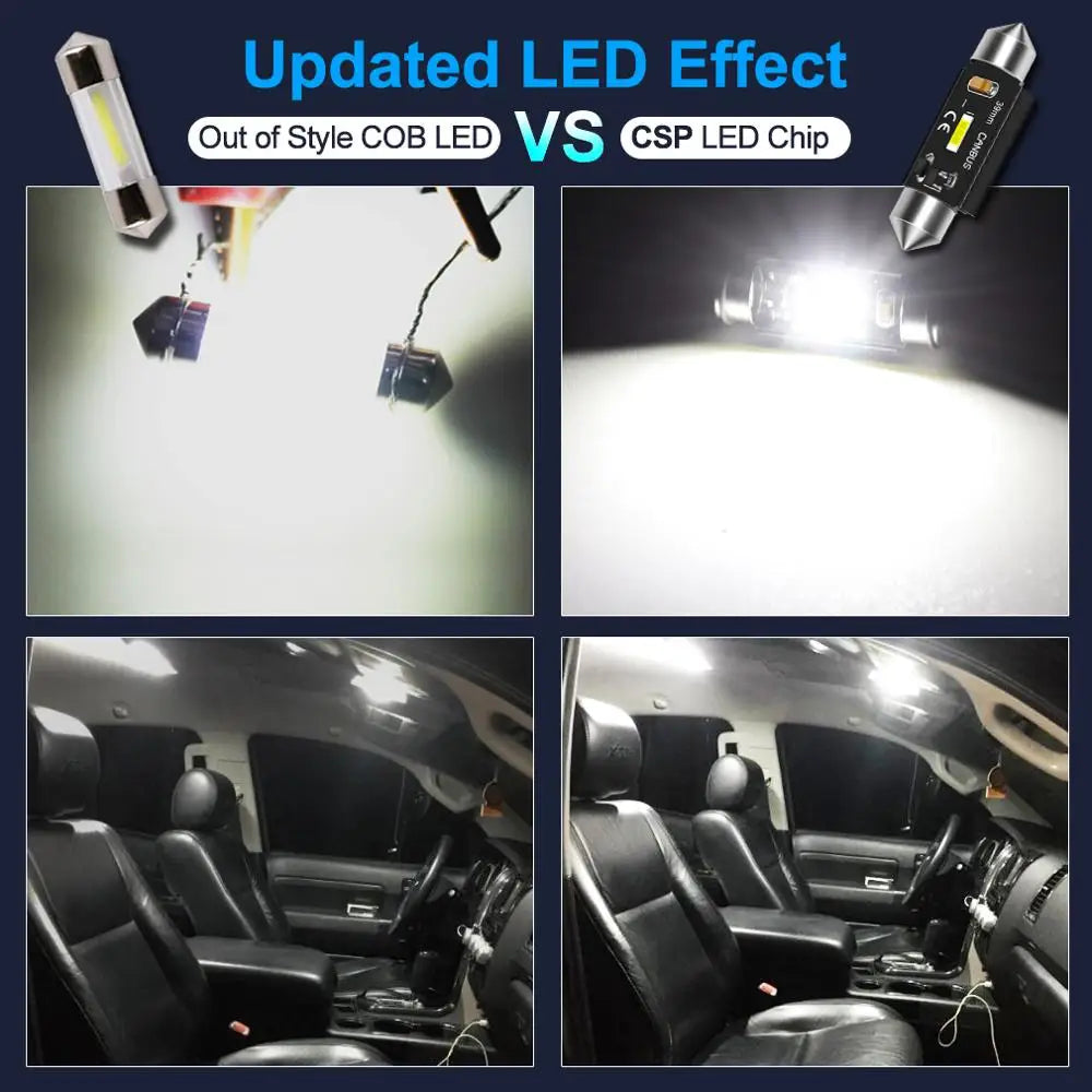 CSP Chips Canbus C5W C10W Led Bulb 31mm 36mm 39mm 41mm Car Festoon Light Interior Dome Rea