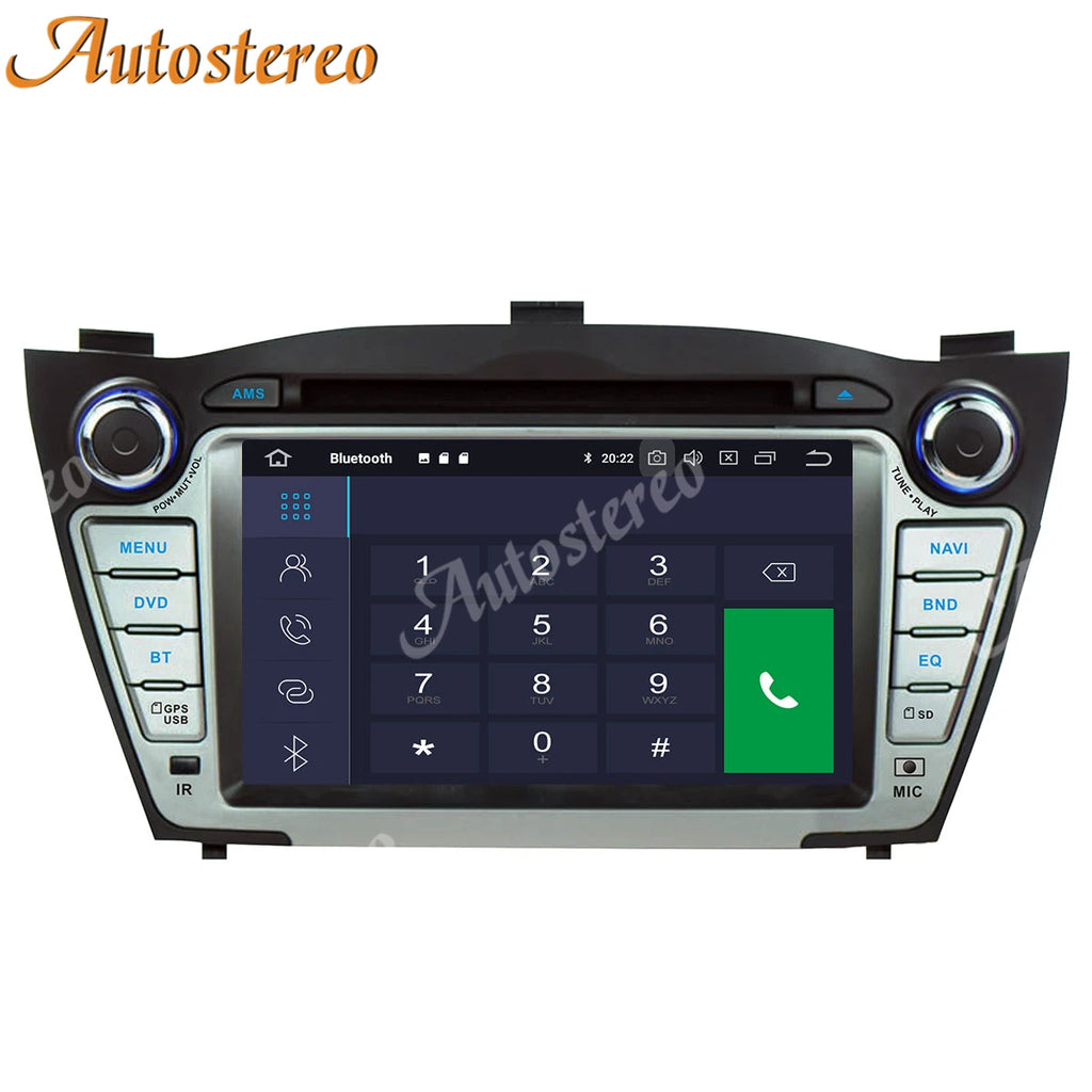 Android 14 Carplay Car GPS Navigation for Hyundai IX35 2009-2015 Head Unit Auto Stereo Mul