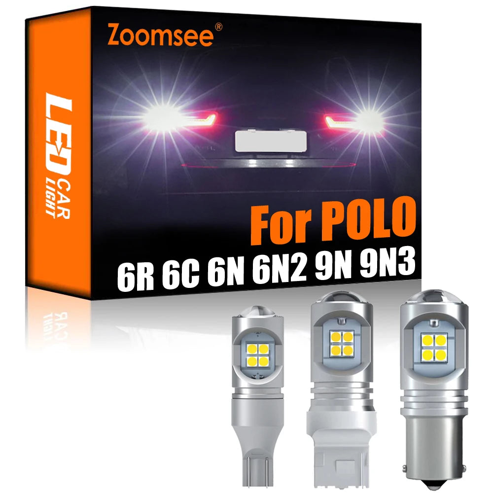 2-Piece LED Interior Light Kit for VW For POLO 6R 6C 9N 9N3 6N 6N1 6N2 1994-2017 - Canbus Dome Map Door Trunk Bulbs |...