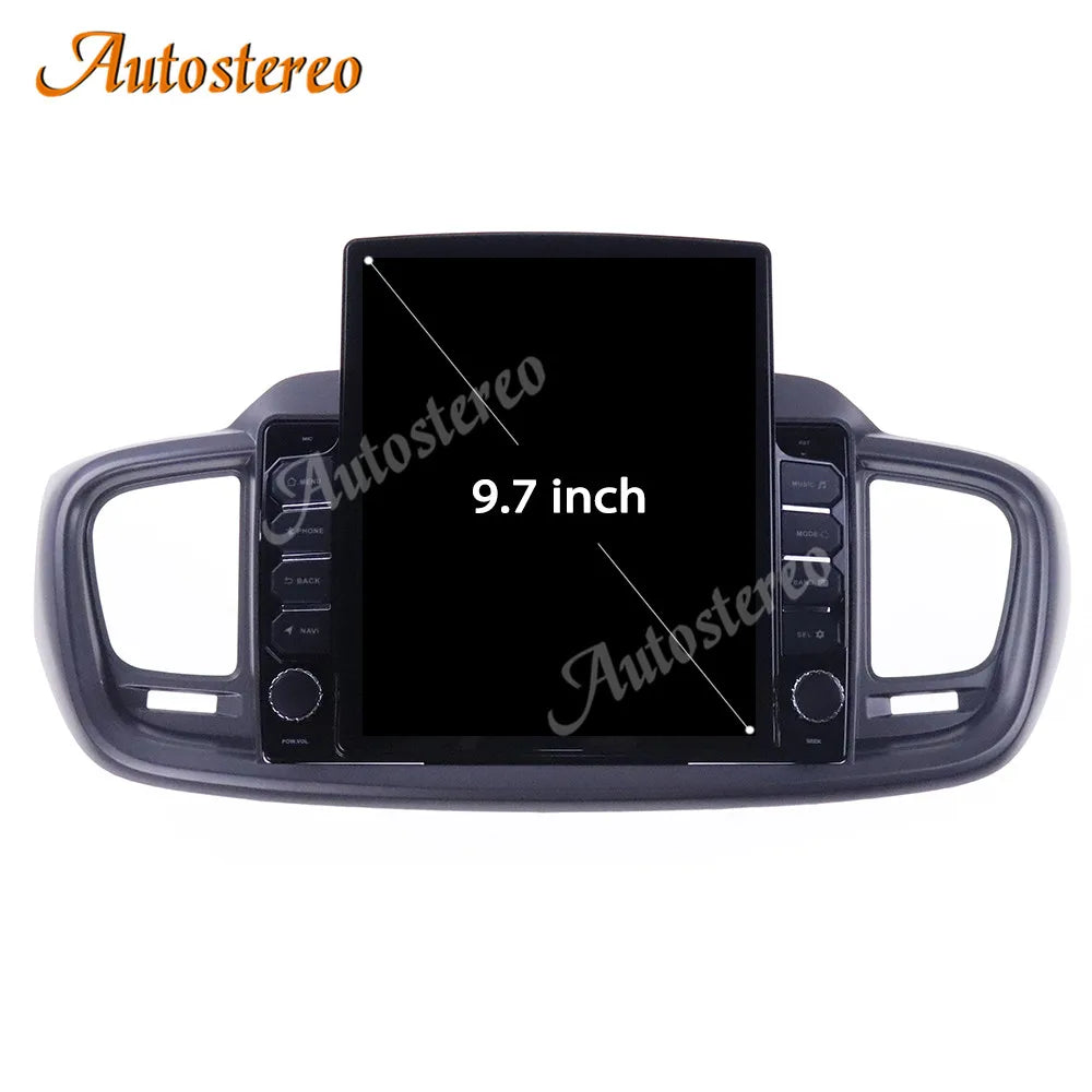Carplay For Kia Sorento 2015-2019 Android 14 Car Tesla Radio Vertical Screen Multimedia Pl