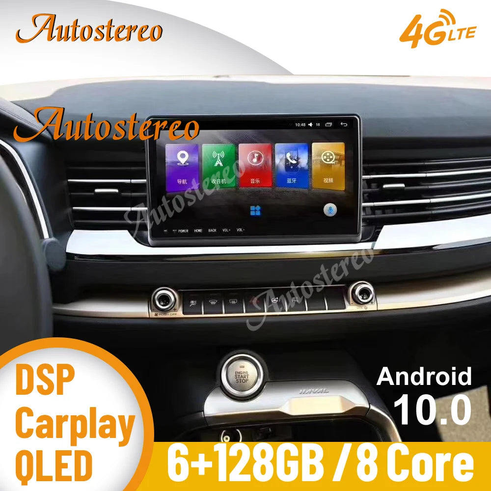For Great Wall Haval H6 2018-2020 Android13 12+256 Car GPS Navigation Headunit Auto Stereo