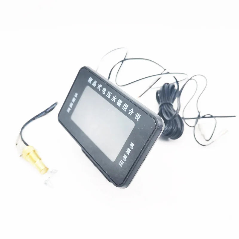 2in1 LCD Digital Display Car Voltmeter Gauge / Water Temp Temperature DC 9-36V