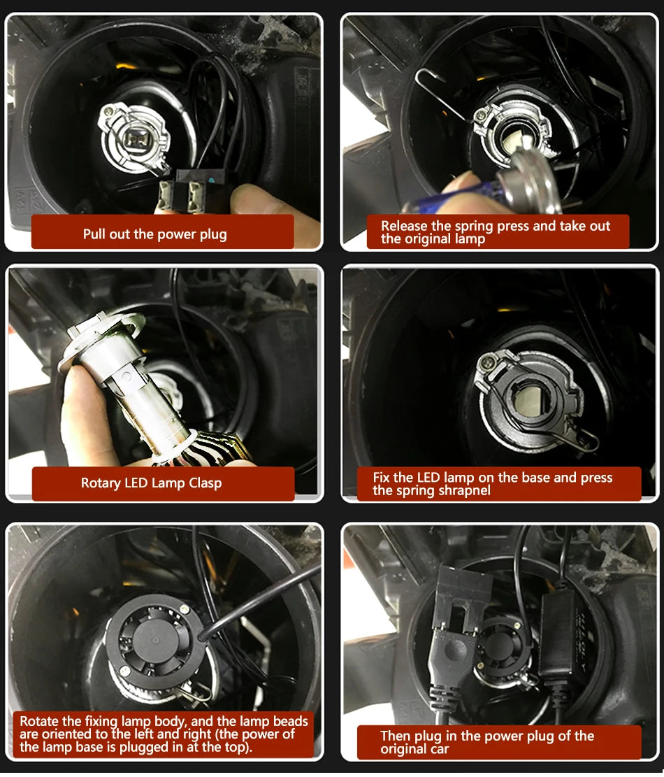 BAISHIDE Car Lights H4 H19 CANBUS LED H7 20000LM H11 Lamp for Car Headlight Bulbs H1 H3 H9 9005 9006 HB3 HB4 Fog Light 12V 24V