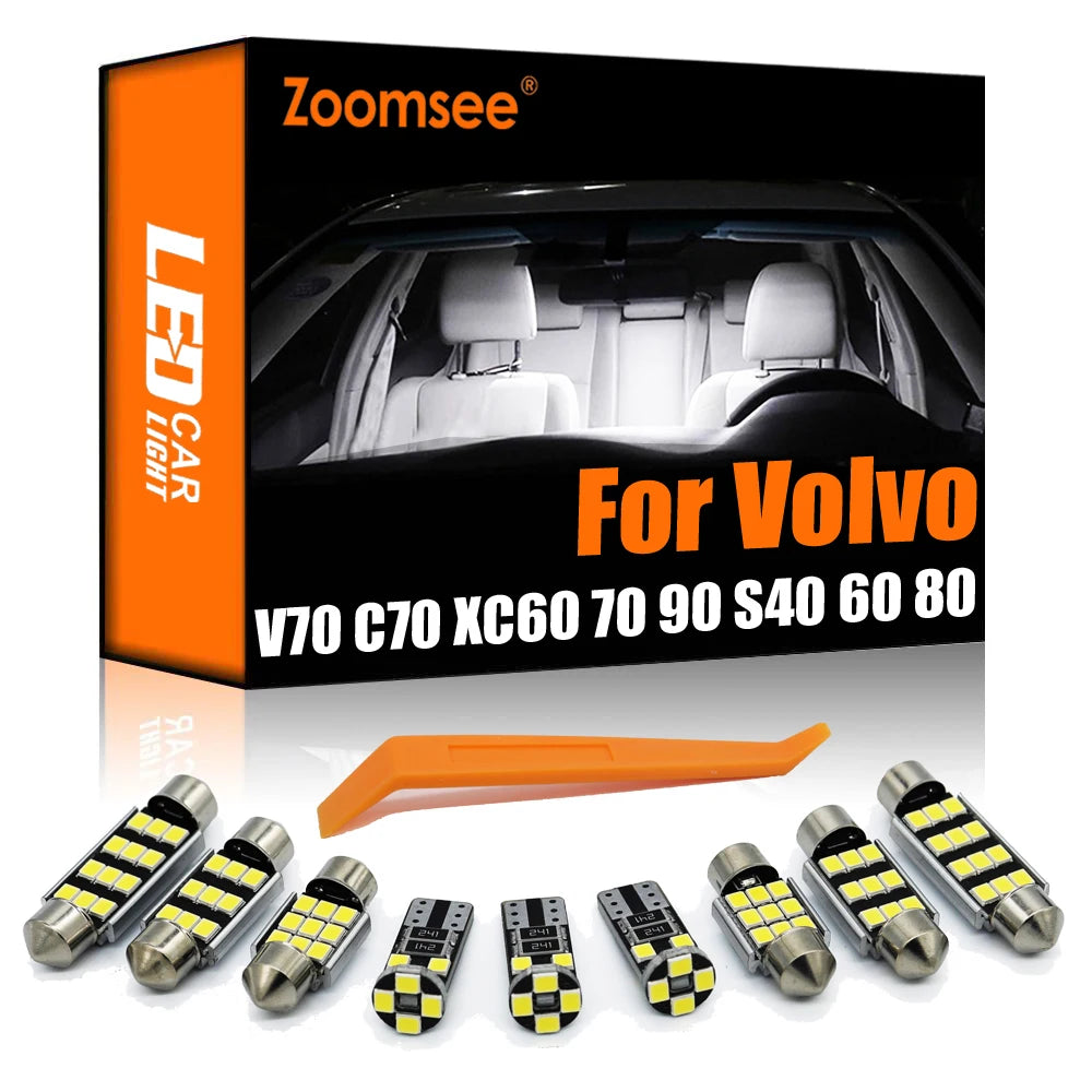 LED Interior Light Kit for Volvo V70 V50 V60 XC60 70 90 C30 C70 S40 S60 S70 S80 S90 Canbus Vehicle LED Interior Indoo...