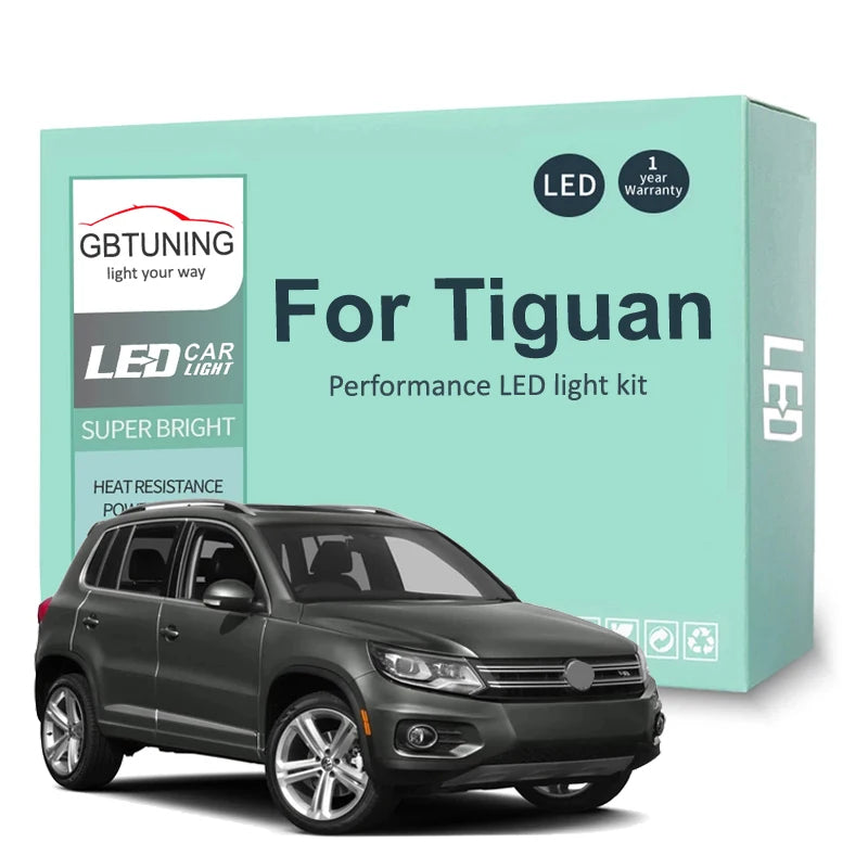 15-Piece LED Interior Light Kit for Volkswagen VW Tiguan 5N - Canbus Error-Free Bulbs | AUTOKITSHOP