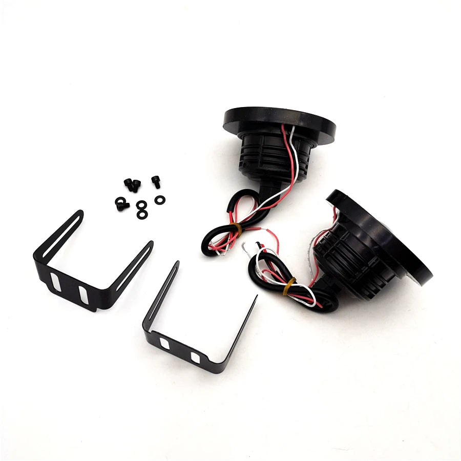 3.5" 12V LED Fog Light Headlight Car Blue Angel Eyes Halo Ring Driving Lamp 1Pair