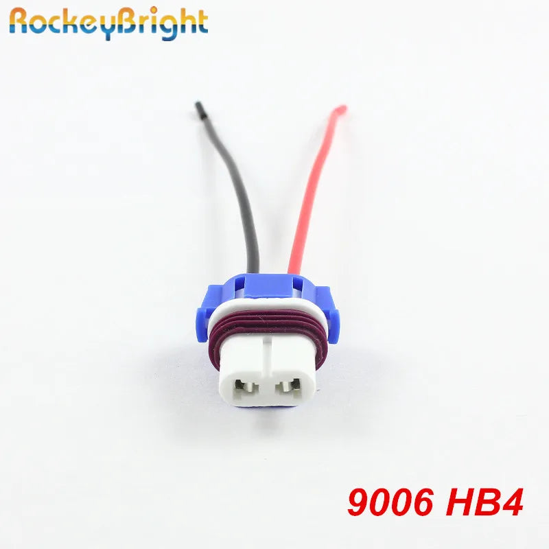 Rockeybright 9006 hb4 adapter wiring harness sockets wire for headlights fog light extensi