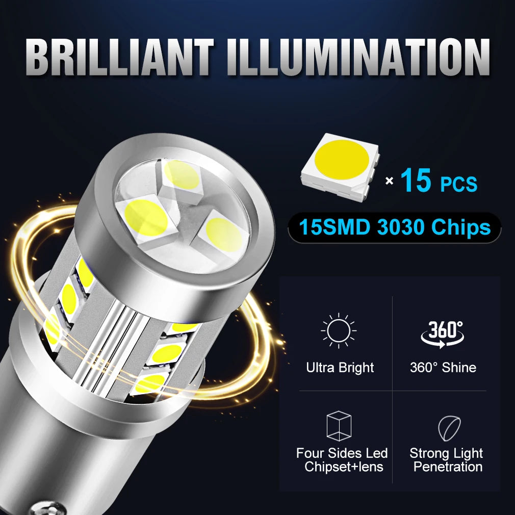 1156 BA15S P21W BAU15S PY21W 1157 BAY15D P21/5W Led Bulb T20 7440 W21W WY21W 7443 W21/5W T
