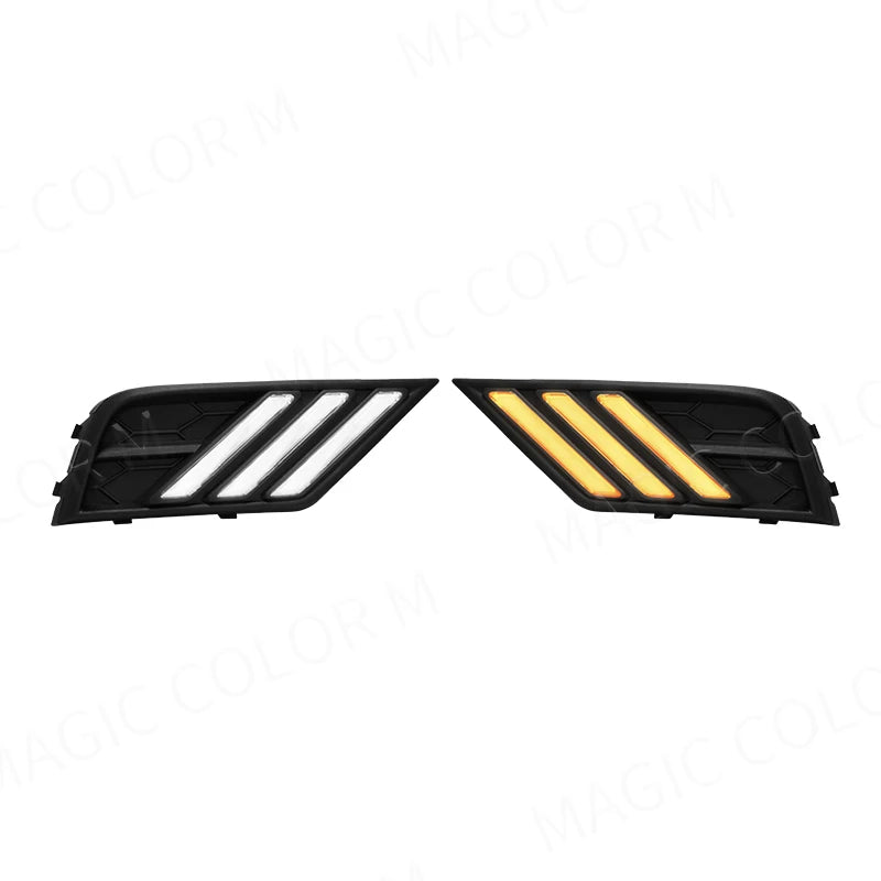Car LED Daytime Running Light Fog Lamp DRL for VW Volkswagen Tiguan 2017 2018 2019 with Tu | AUTOKITSHOP