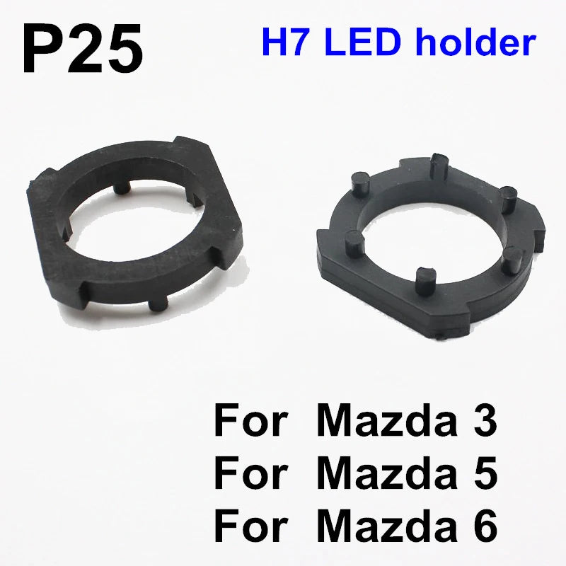 Rockeybright H7 Car Headlight Adapter for Mazda 3 LED H7 Bulb Holder Adapters Socket Base