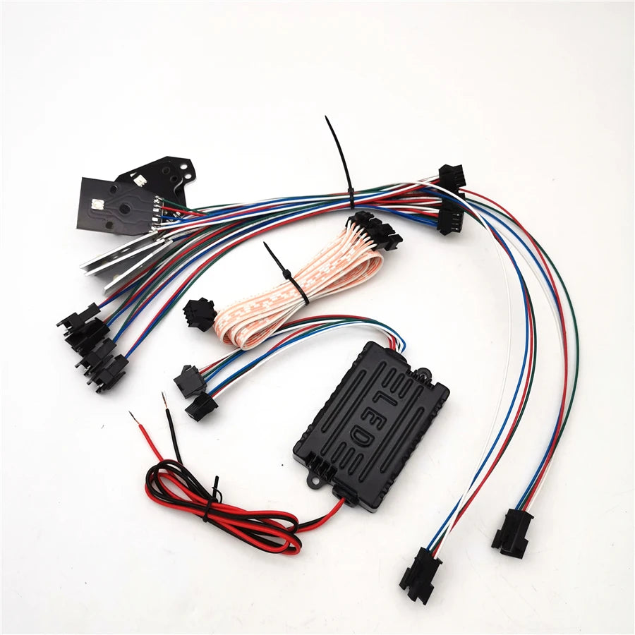 For 15-19 Dodge Charger RGBW LED Halo DRL Board Headlight Bluetooth Control 12V