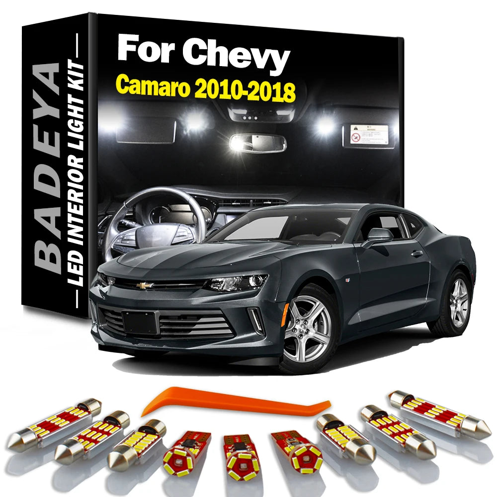 8-Piece LED Interior Light Kit for Chevrolet 2013-2018 - Canbus Error-Free Interior Bulbs