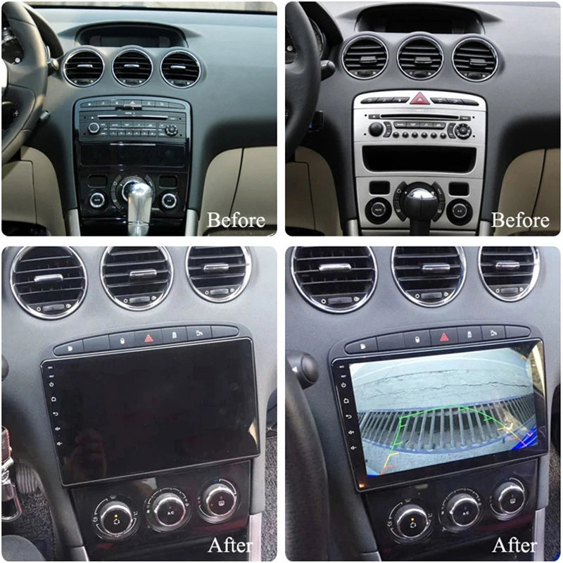 4G+64G Android 10 Car Radio GPS RDS DSP multimedia player for Peugeot 408 for Peugeot 308