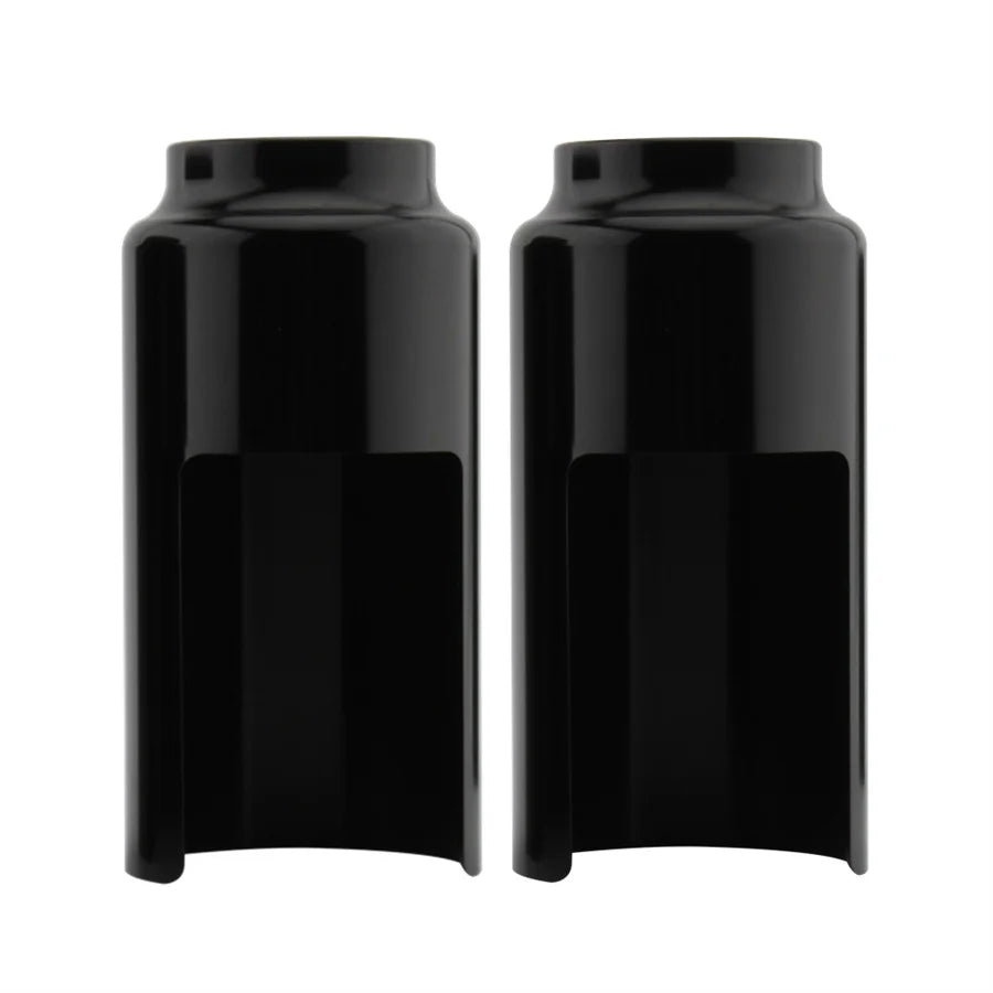 Motorcycle Bike Fork Boot Covers Tube Cap Kit Black For 2018 2019 2020 2021