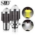 H4 LED H6 BA20D LED Motorcycle Headlight Bulbs CSP White Yellow Hi Lo Lamp Fog Lights Moto