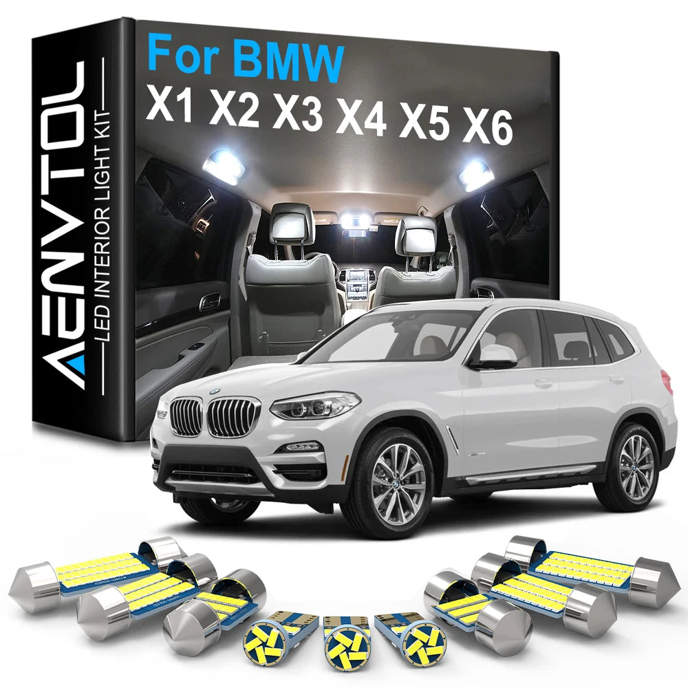 LED Interior Light Kit for BMW X1 E84 F48 X2 F39 X3 E83 F25 X4 F26 X5 E53 E70 F15 F85 X6 E71 E72 Car Accessories - Ca...