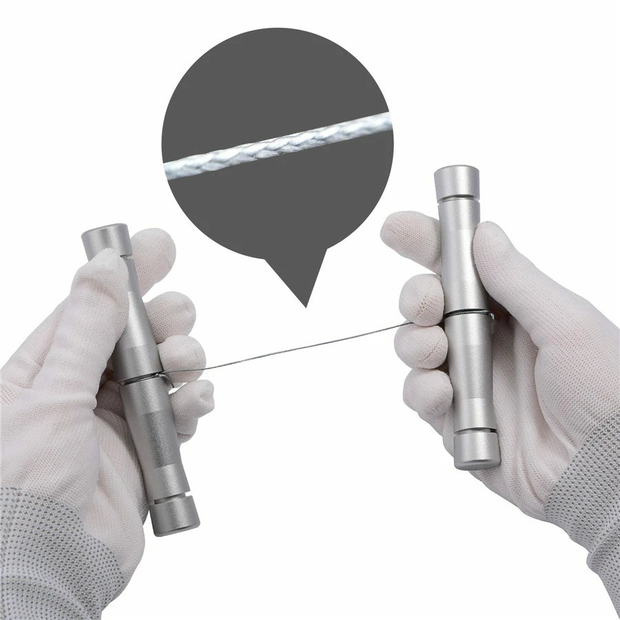 1set Universal Car Body Metal Stickers Logo Emblem Removal Tool PE Line Handle