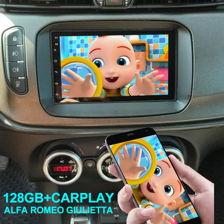 Android 14 Radio Car Multimedia Video Player For Alfa Romeo Giulietta 2016 Autoradio Carpl