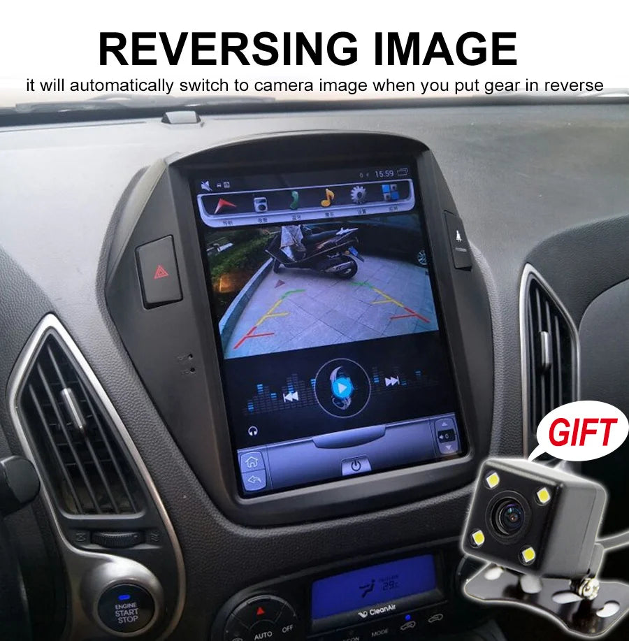 10.4 Inch For Hyundai ix35 2010 2011 2012 2013 2014 2015 Tesla Style Android Screen Car Mu