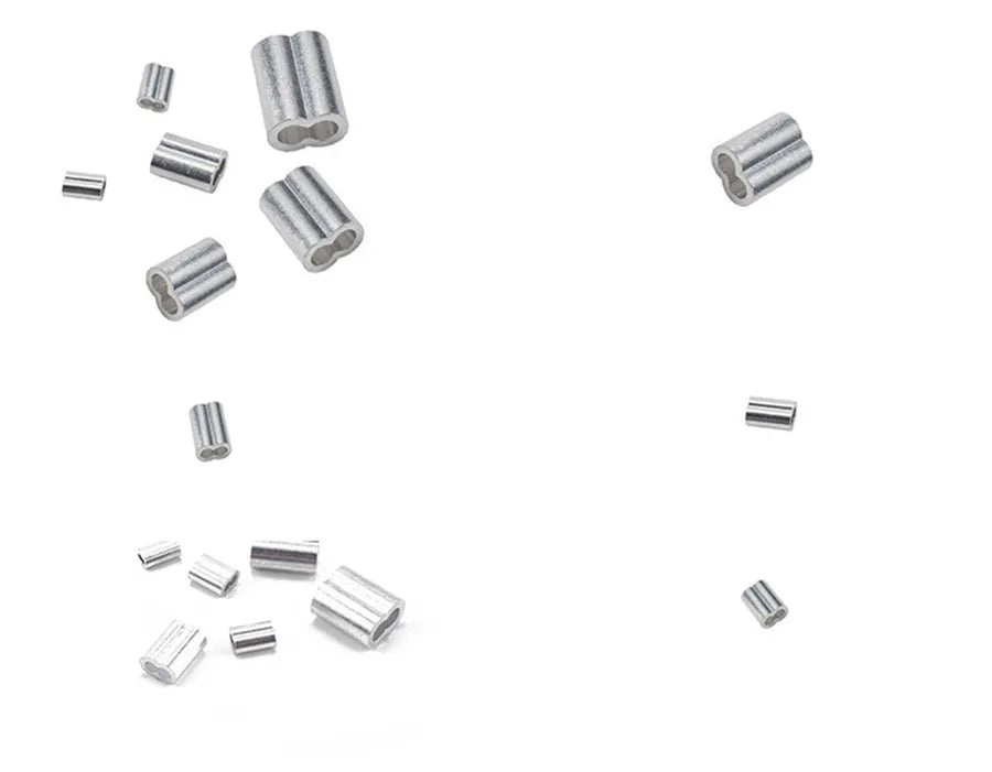 M1.2 / 3/4 / 5 Aluminum Crimping Ring Sleeve Wire Rope Aluminum Kit