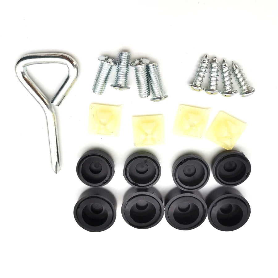 Car Plate Zinc Alloy Anti-theft License Plate Bolt Frame Screw Accessories