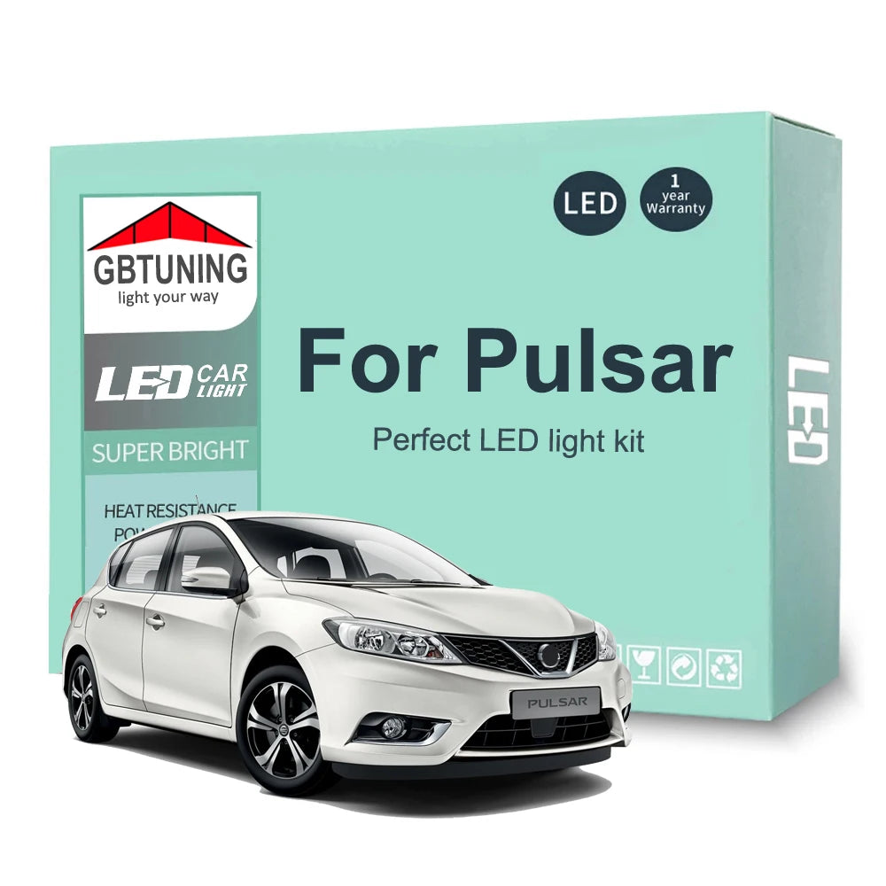 LED Interior Light Kit for Nissan Pulsar N14 N15 N16 C13 1990-2016 - Canbus Dome Map Door Trunk Bulbs | AUTOKITSHOP
