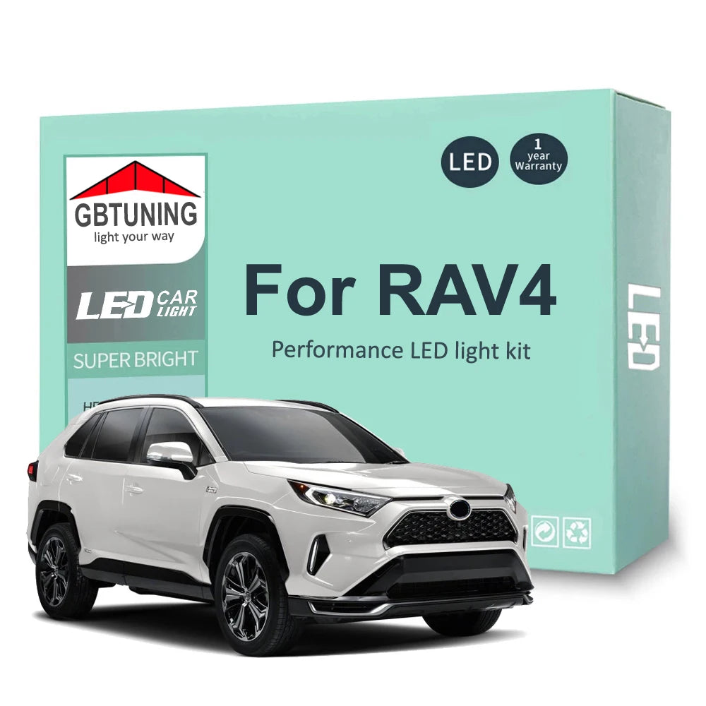 LED Interior Light Kit for Toyota RAV4 MK1 MK2 MK3 MK4 MK5 I II III IV V 1994-2017 - Canbus Dome Map Door Trunk Bulbs...