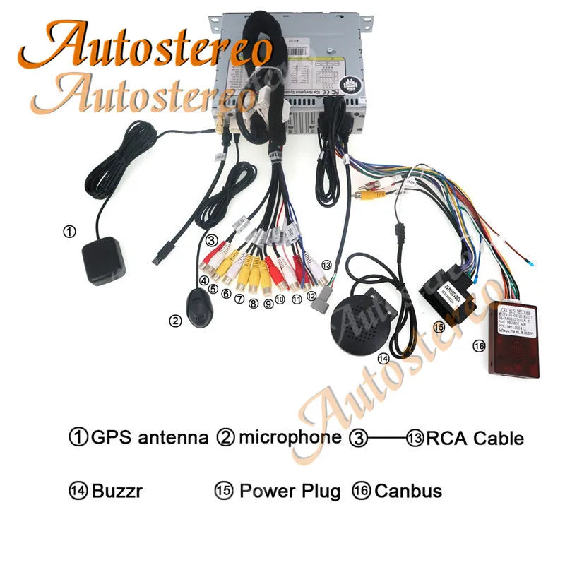 Carplay For Citroen C4 C4L DS4 2012-2016 Android 13 Car DVD Player Multimedia Player GPS N
