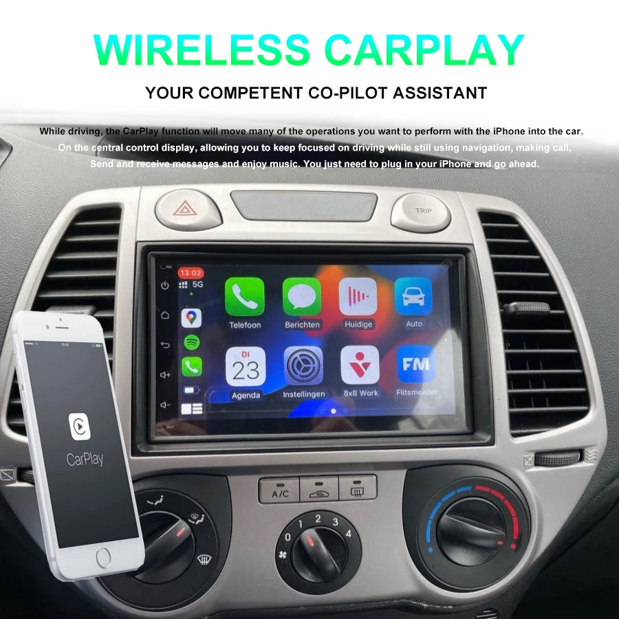 128GB Car Radio Multimedia Video Player For Hyundai I20 2010 2011 Android Stereo 2Din GPS