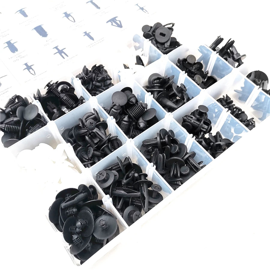 415pcs/box 18 Sizes Trim Clips Retainer Panel Bumper Fastener Set For Ford