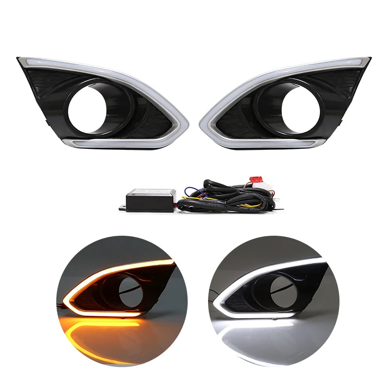 For Chevrolet Spark Chevy 2013 2014 2015 DRL Daylight Daytime Running Lights Fog Lamp Bump | AUTOKITSHOP