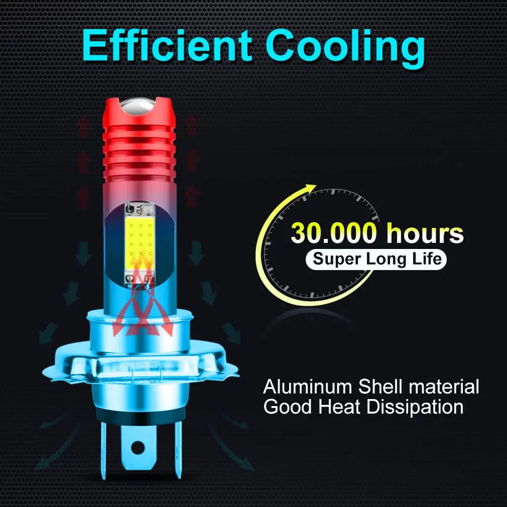 RGB Changable Car Led H4 H7 Motorcycle Headlight P15D H6 BA20D Wireless Motorcycle Head La