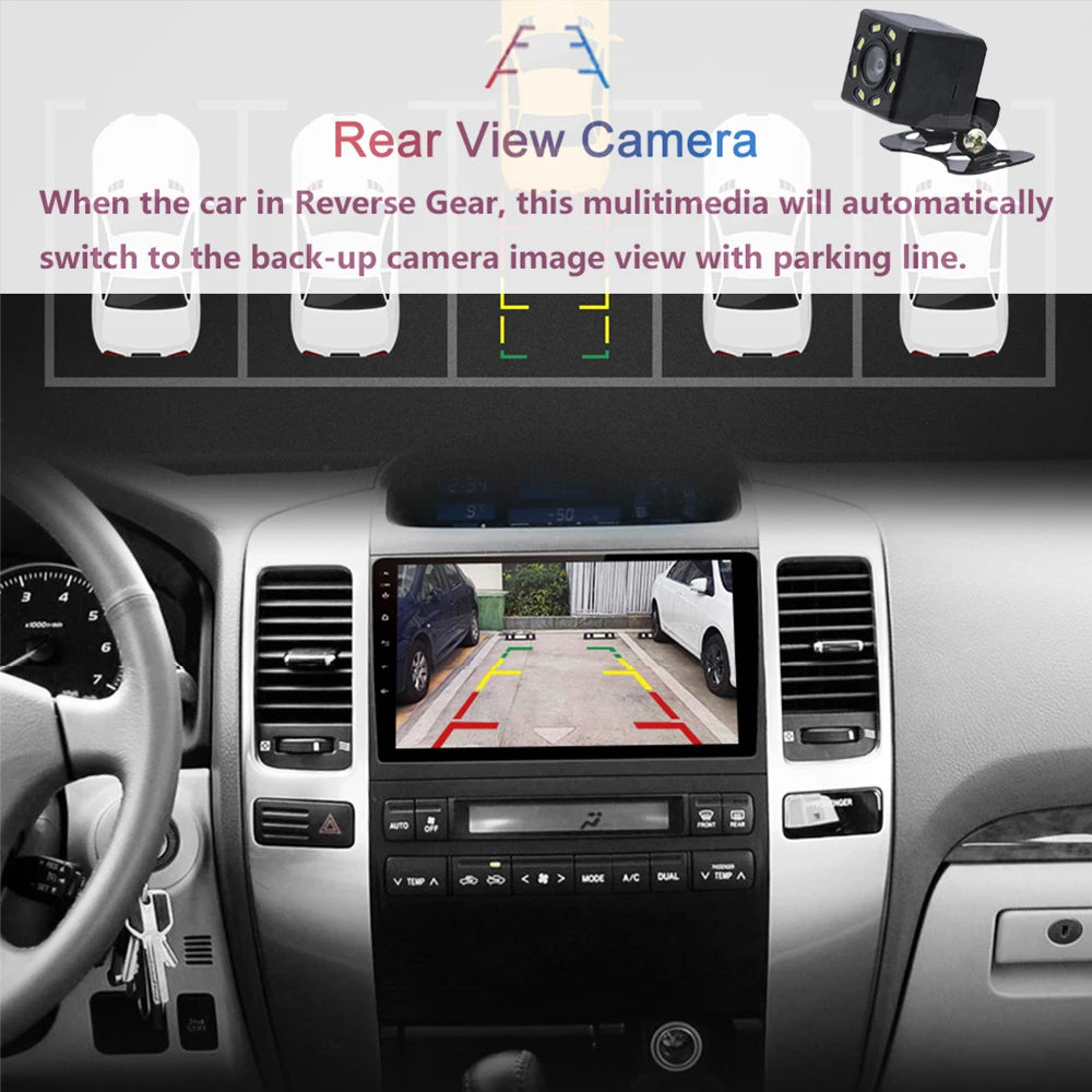 DSP 4G For Toyota Land Cruiser Prado 120 LC120 GPS Car Radio Multimedia Video Player Autor